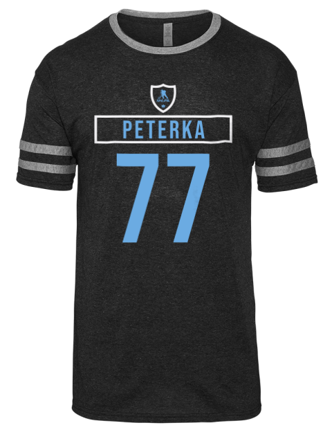 Away Jersey jj peterka Men's Tri-Blend T-Shirt | Swagsta