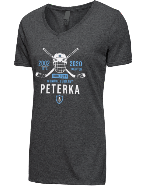 Heritage jj peterka Premium Ladies V-Neck T-Shirt | Swagsta