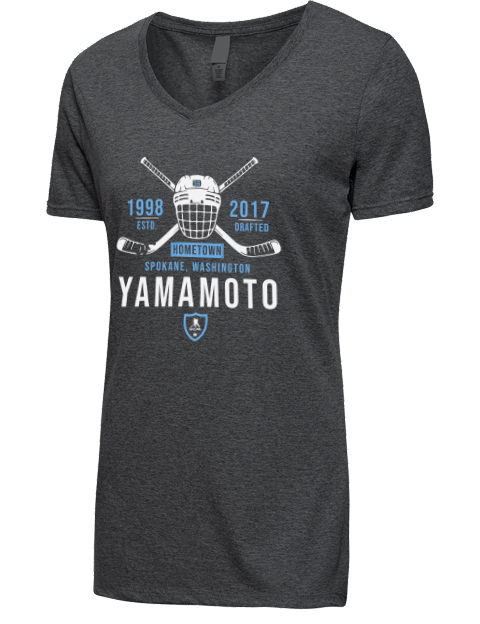 Heritage kailer yamamoto Premium Ladies V-Neck T-Shirt | Swagsta