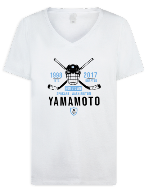 Classic Heritage kailer yamamoto Premium Ladies V-Neck T-Shirt | Swagsta