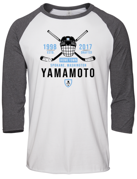 Classic Heritage kailer yamamoto Unisex Premium Three-Quarter Raglan T-Shirt | Swagsta