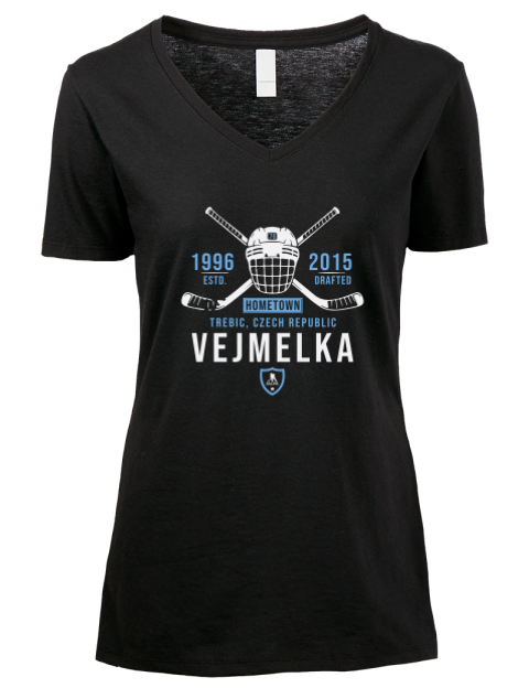 Heritage karel vejmelka Premium Ladies V-Neck T-Shirt | Swagsta