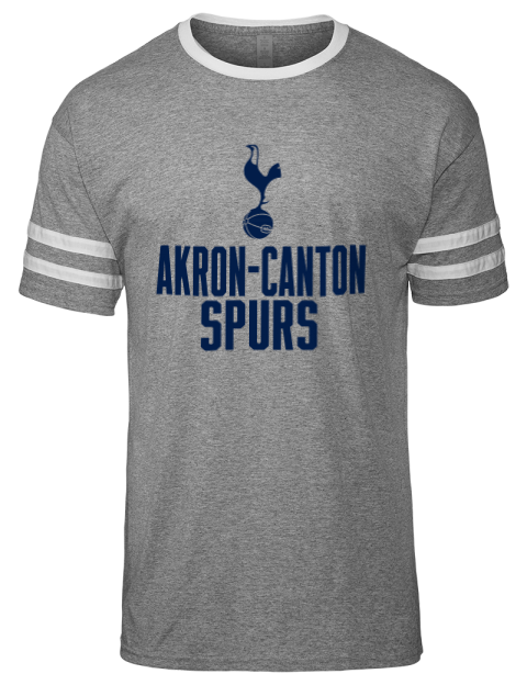 Stacked Akron Canton Spurs Men's Tri-Blend T-Shirt | Swagsta