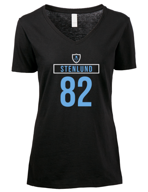 Away Jersey kevin stenlund Premium Ladies V-Neck T-Shirt | Swagsta