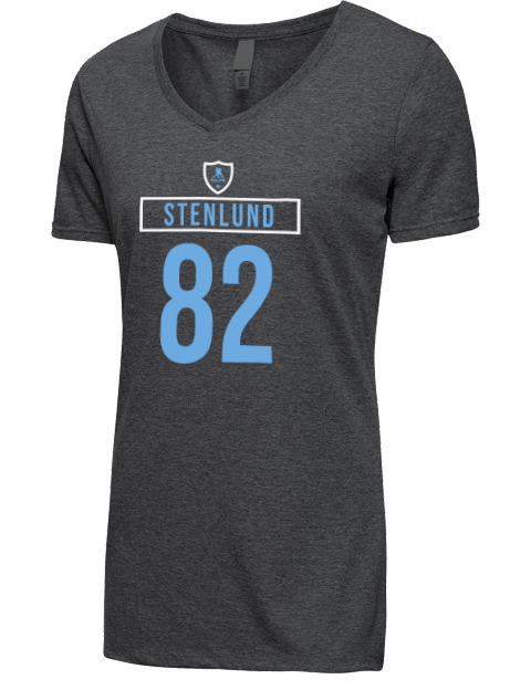 Away Jersey kevin stenlund Premium Ladies V-Neck T-Shirt | Swagsta