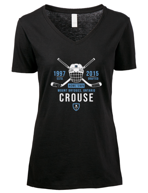 Heritage lawson crouse Premium Ladies V-Neck T-Shirt | Swagsta