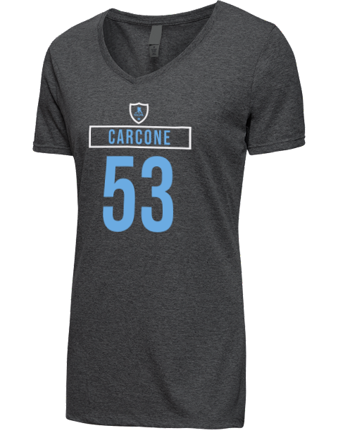 Away Jersey michael carcone Premium Ladies V-Neck T-Shirt | Swagsta
