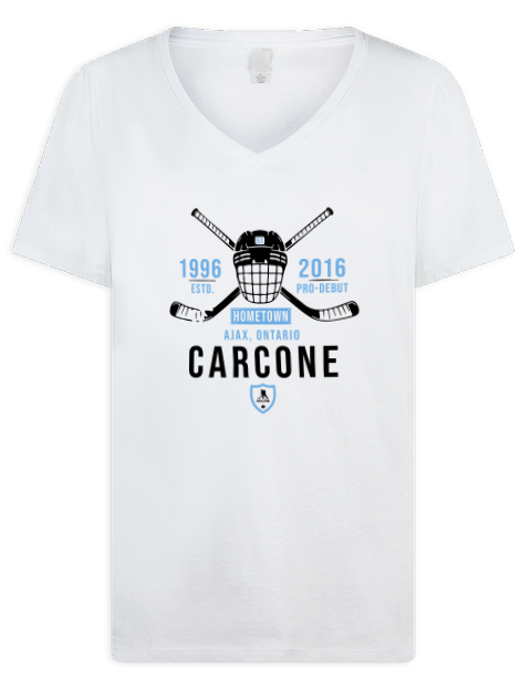 Classic Heritage michael carcone Premium Ladies V-Neck T-Shirt | Swagsta