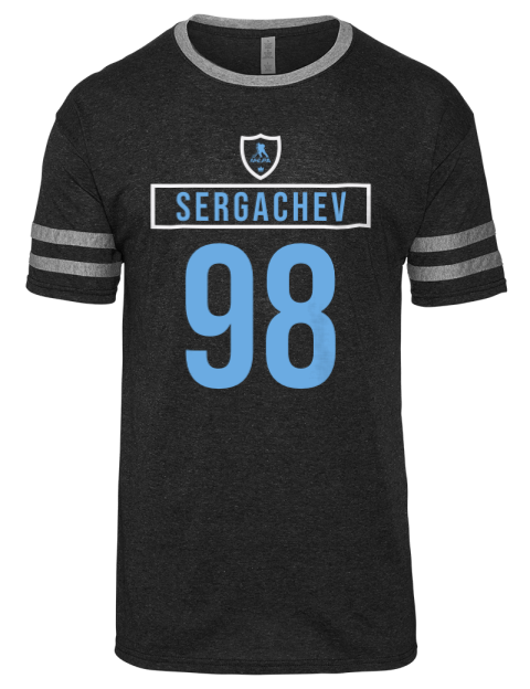 Away Jersey mikhail sergachev Men's Tri-Blend T-Shirt | Swagsta