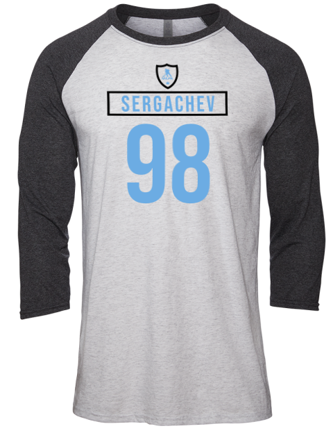 Home Jersey mikhail sergachev Unisex Premium Three-Quarter Raglan T-Shirt | Swagsta