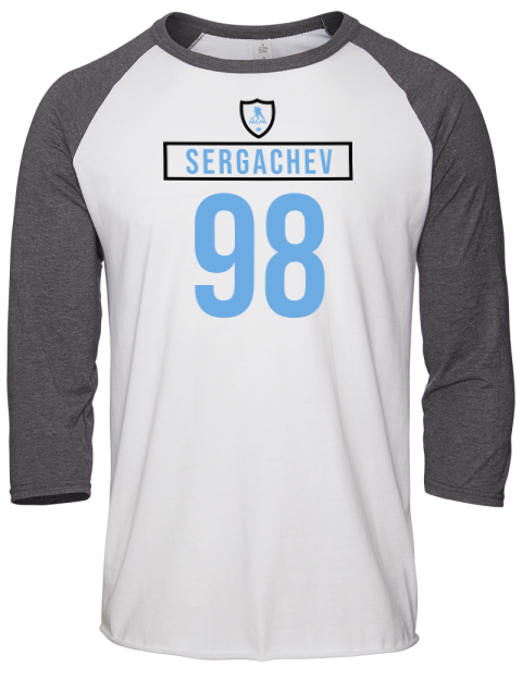 Home Jersey mikhail sergachev Unisex Premium Three-Quarter Raglan T-Shirt | Swagsta
