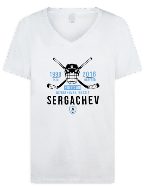 Classic Heritage mikhail sergachev Premium Ladies V-Neck T-Shirt | Swagsta