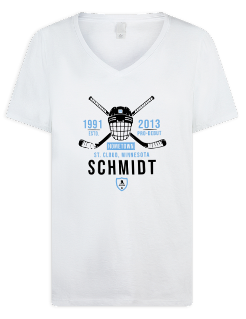 Classic Heritage nate schmidt Premium Ladies V-Neck T-Shirt | Swagsta