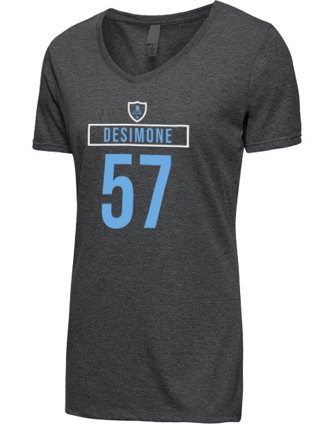 Away Jersey nick desimone Premium Ladies V-Neck T-Shirt | Swagsta