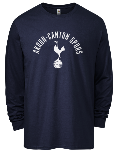 Arched Akron Canton Spurs Men's Long-Sleeve T-Shirt | Swagsta