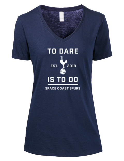 Space Coast Spurs Premium Ladies V-Neck T-Shirt