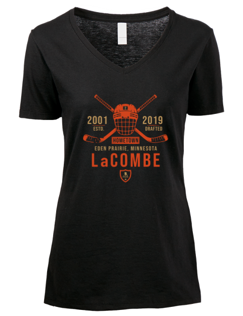 3A Heritage Jackson Lacombe Premium Ladies V-Neck T-Shirt | Swagsta
