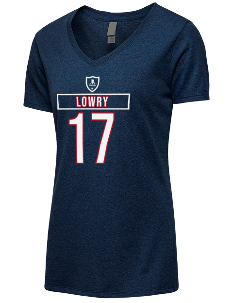 1A Away Jersey Adam Lowry Premium Ladies V-Neck T-Shirt | Swagsta