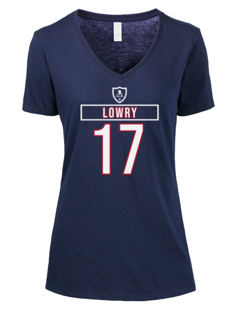 1A Away Jersey Adam Lowry Premium Ladies V-Neck T-Shirt | Swagsta