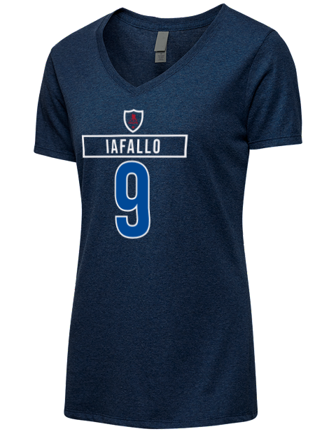 1A Away Jersey alex iafallo Premium Ladies V-Neck T-Shirt | Swagsta