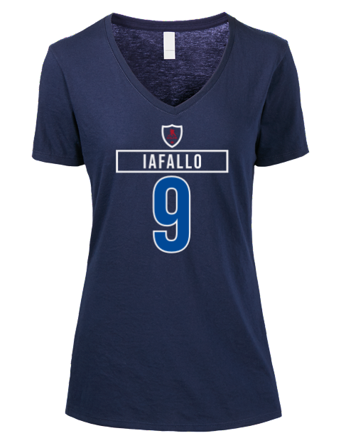 1A Away Jersey alex iafallo Premium Ladies V-Neck T-Shirt | Swagsta