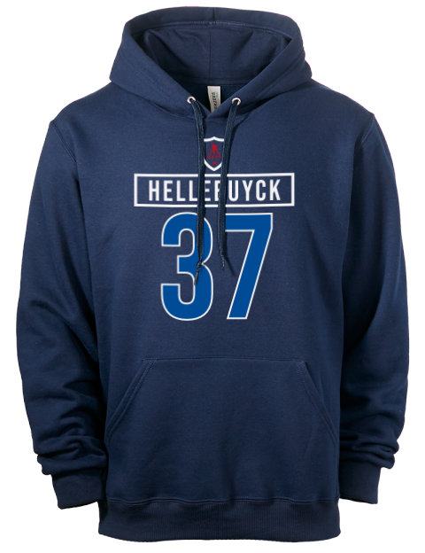1A Away Jersey connor hellebuyck Eco Premium Unisex Hooded Sweatshirt | Swagsta