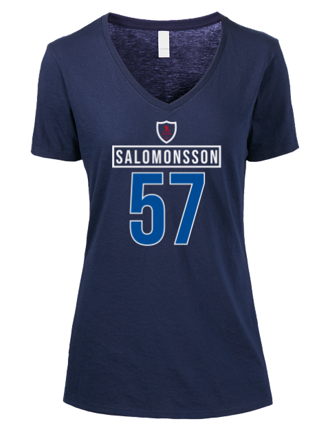 1A Away Jersey elias salomonsson Premium Ladies V-Neck T-Shirt | Swagsta