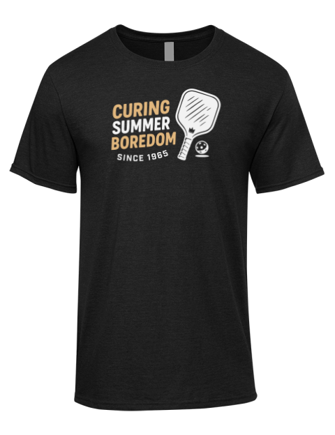 Curing Boredom Since Pickleball Premium Ring-Spun Cotton Unisex T-Shirt | Swagsta