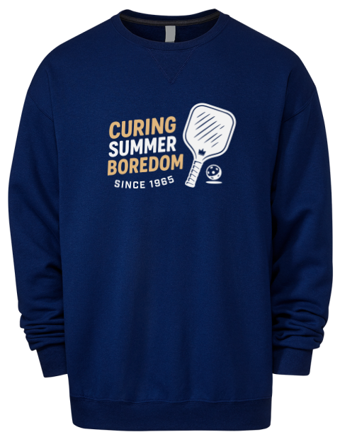 Curing Boredom Since Pickleball Premium Unisex Crewneck Sweatshirt | Swagsta
