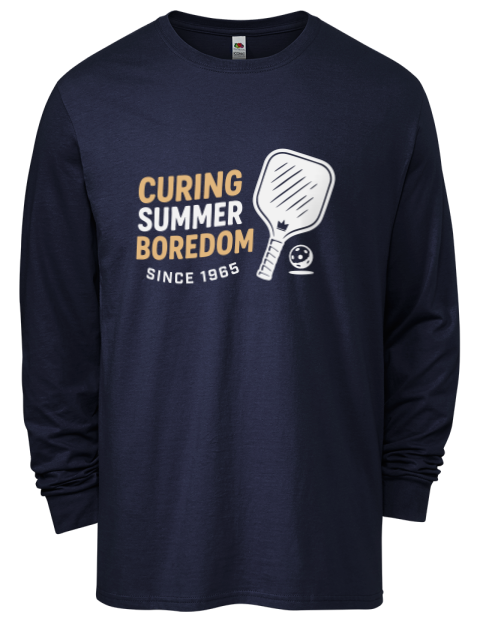 Curing Boredom Since Pickleball Men's Long-Sleeve T-Shirt | Swagsta