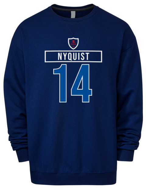 1A Away Jersey gustav nyquist Premium Unisex Crewneck Sweatshirt | Swagsta