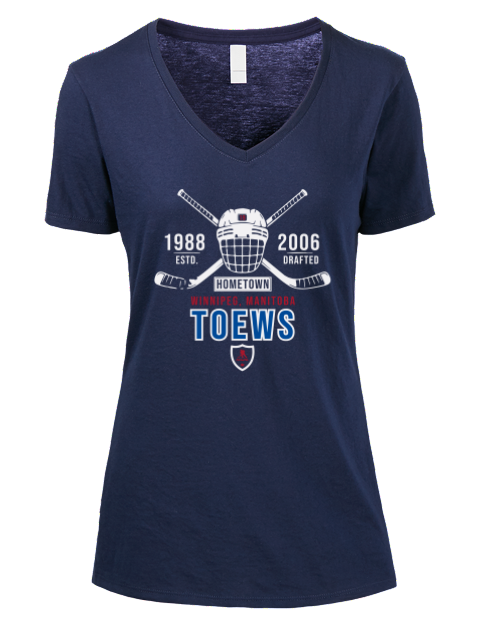 3A Heritage jonathan toews Premium Ladies V-Neck T-Shirt | Swagsta
