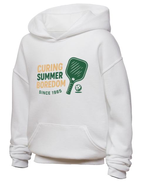 Curing Boredom Pickleball Youth Hooded Sweatshirt | Swagsta
