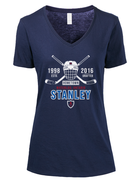 3A Heritage logan stanley Premium Ladies V-Neck T-Shirt | Swagsta