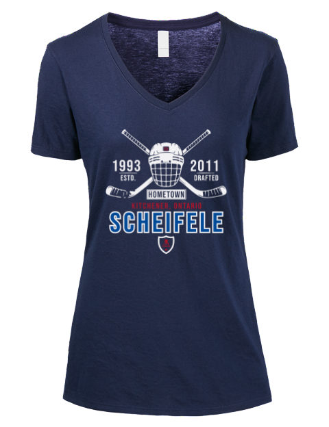 3A Heritage mark scheifele Premium Ladies V-Neck T-Shirt | Swagsta