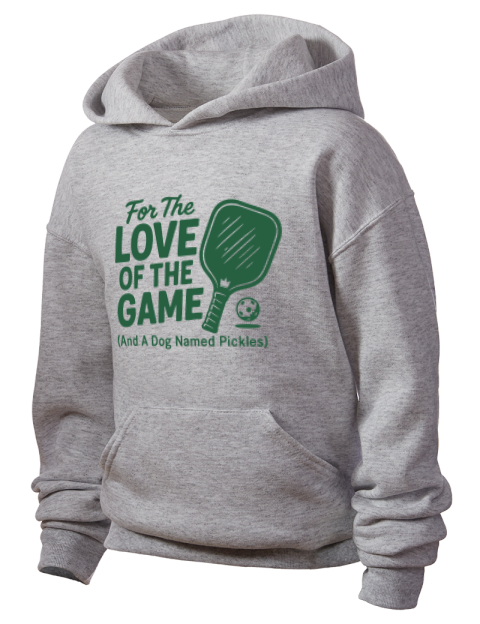Love Of The Game Pickleball Youth Hooded Sweatshirt | Swagsta