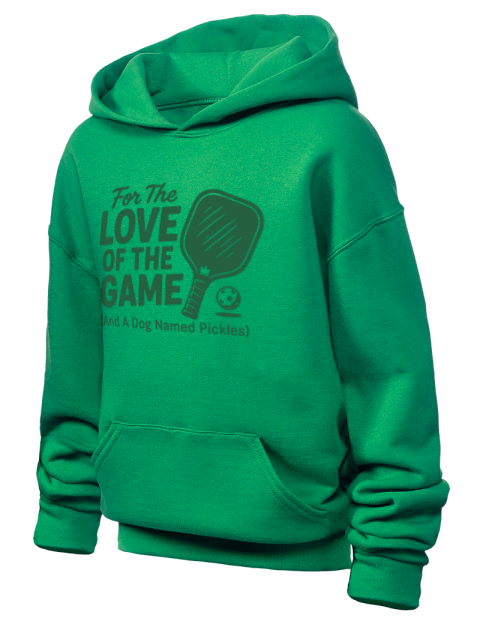 Love Of The Game Pickleball Youth Hooded Sweatshirt | Swagsta