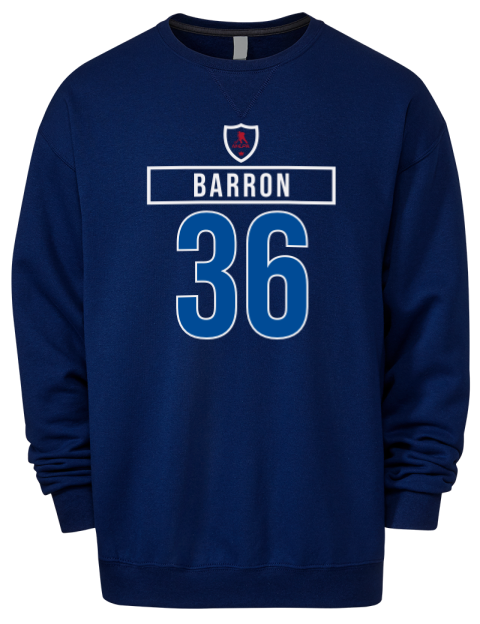 1A Away Jersey morgan barron Premium Unisex Crewneck Sweatshirt | Swagsta
