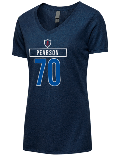 1A Away Jersey tanner pearson Premium Ladies V-Neck T-Shirt | Swagsta