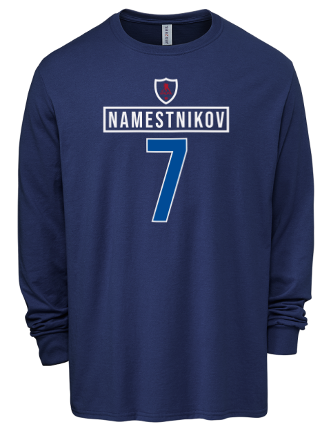 1A Away Jersey vladislav namestnikov Men's Premium Blend Long Sleeve-T-Shirt | Swagsta
