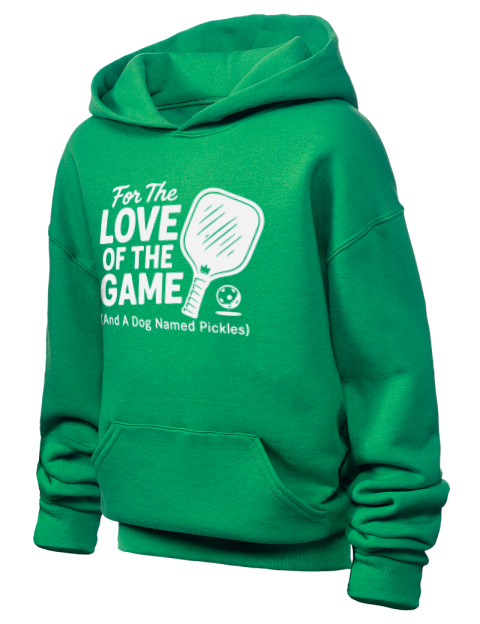 Love Of Pickleball Youth Hooded Sweatshirt | Swagsta