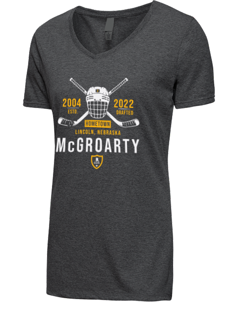 3A Heritage Rutger Mcgroarty Premium Ladies V-Neck T-Shirt | Swagsta