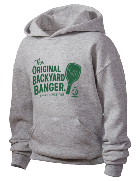 Original Backyard Banger Pickleball Youth Hooded Sweatshirt | Swagsta