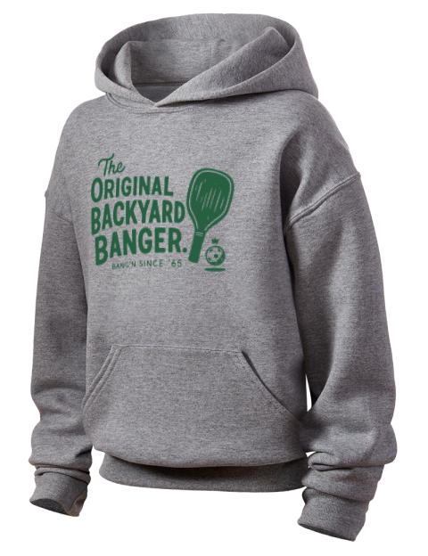 Original Backyard Banger Pickleball Youth Hooded Sweatshirt | Swagsta