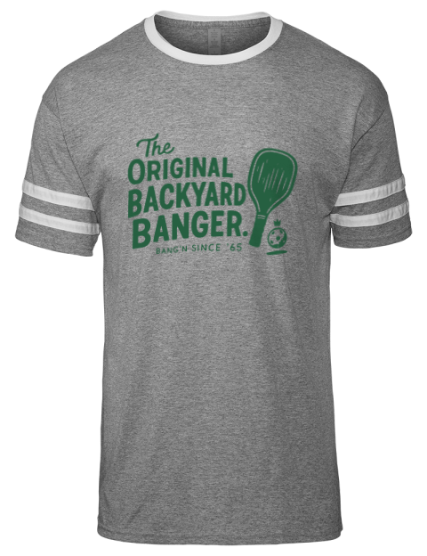 Original Backyard Banger Pickleball Men's Tri-Blend T-Shirt | Swagsta