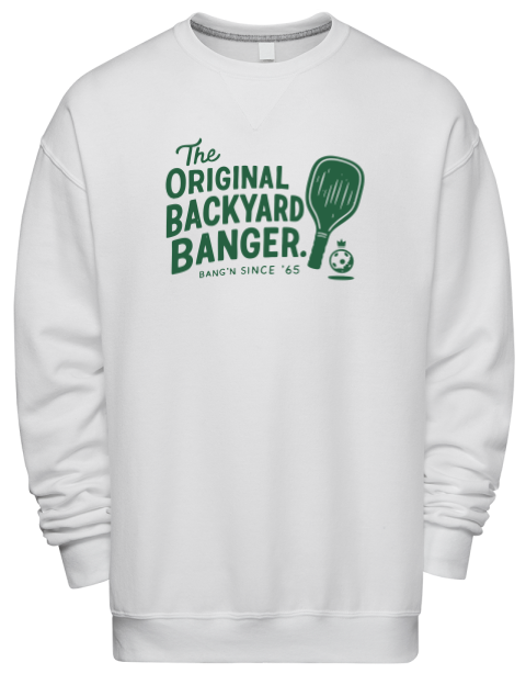 Original Backyard Banger Pickleball Premium Unisex Crewneck Sweatshirt | Swagsta