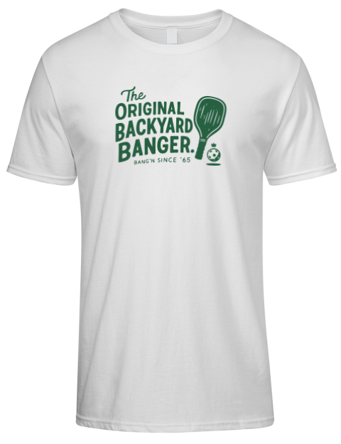 Original Backyard Banger Pickleball Premium Ring-Spun Cotton Unisex T-Shirt | Swagsta