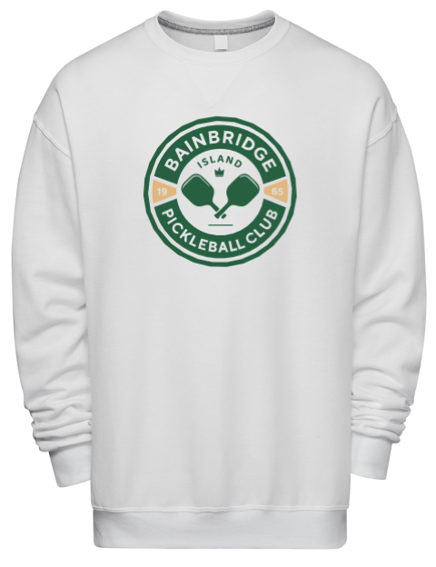 Bainbridge Island Pickleball Premium Unisex Crewneck Sweatshirt | Swagsta