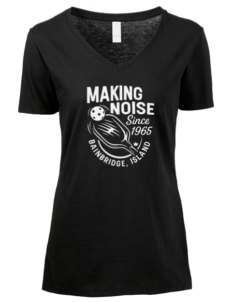 Since Pickleball Premium Ladies V-Neck T-Shirt | Swagsta