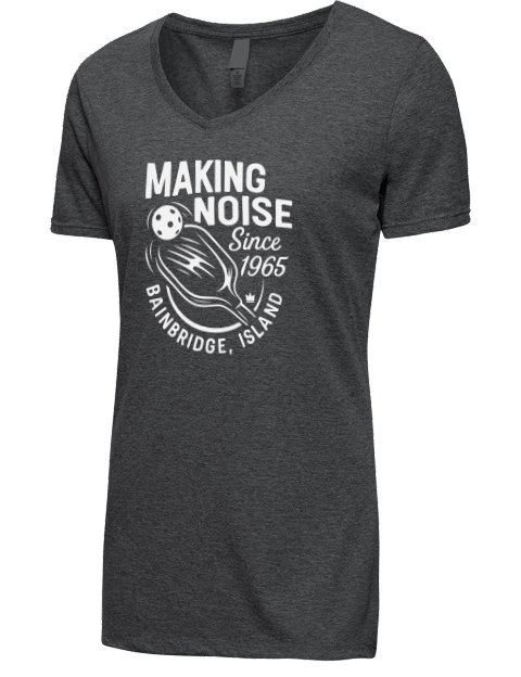 Since Pickleball Premium Ladies V-Neck T-Shirt | Swagsta